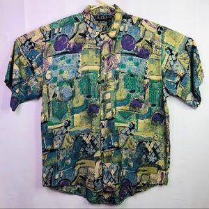 Tribes Vintage 1990s Mens Shirt Casual